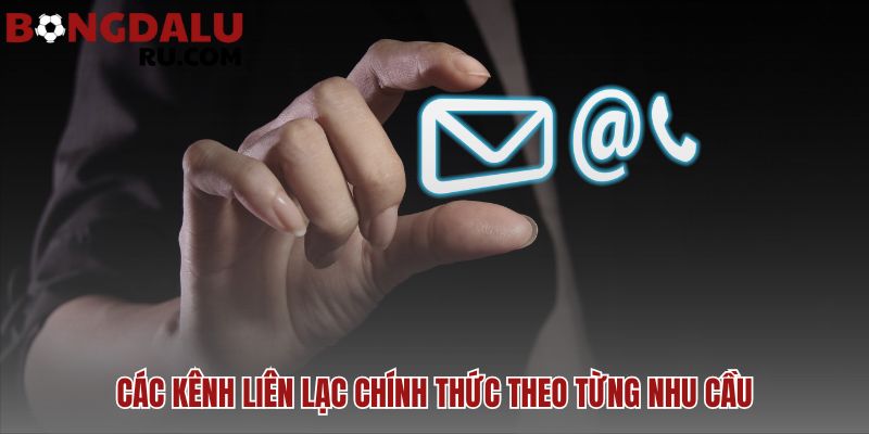Mỗi nhu cầu có một kênh liên hệ chuyên biệt và hiệu quả